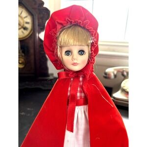 Vintage 1984 Effanbee Little Red Riding Hood Doll 11" Vinyl Beautiful EUC